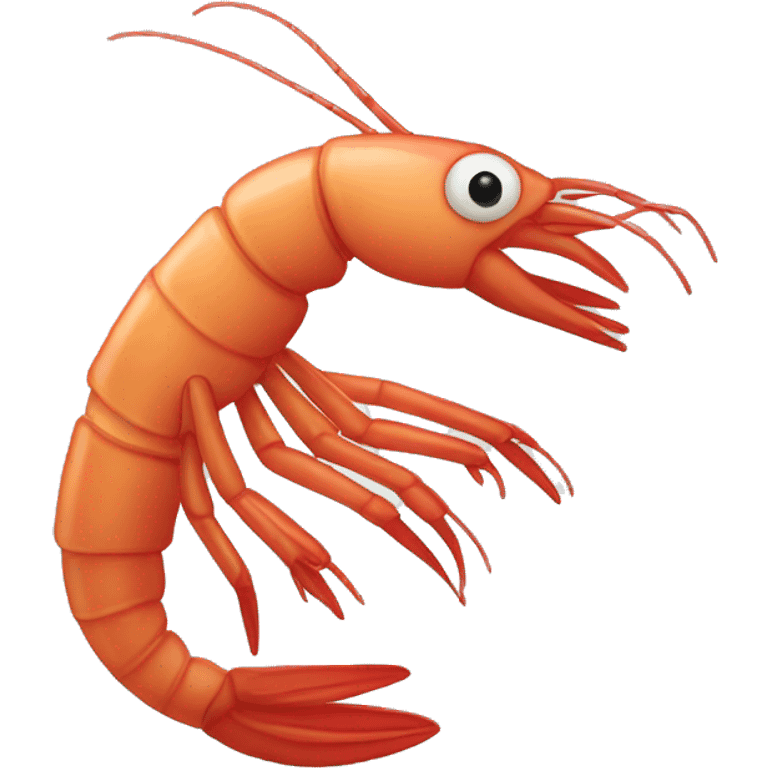 Shrimp dancing emoji