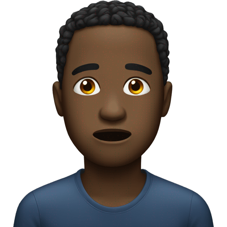 black man crying  emoji