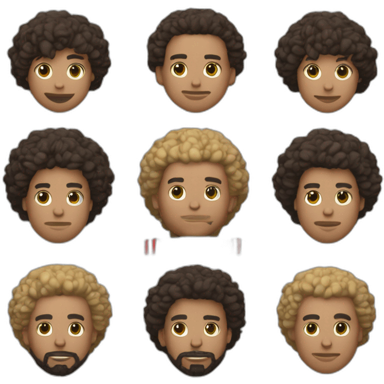 Basketteur blanc avec cheveux bouclés qui joue au portland trail blazers emoji