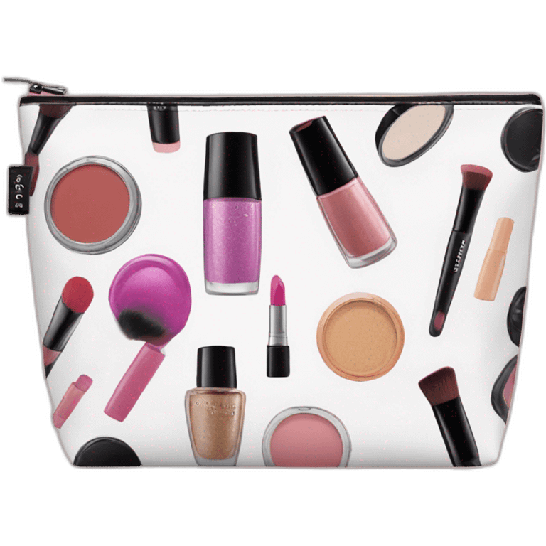 Sephora makeup bag with makeup emoji