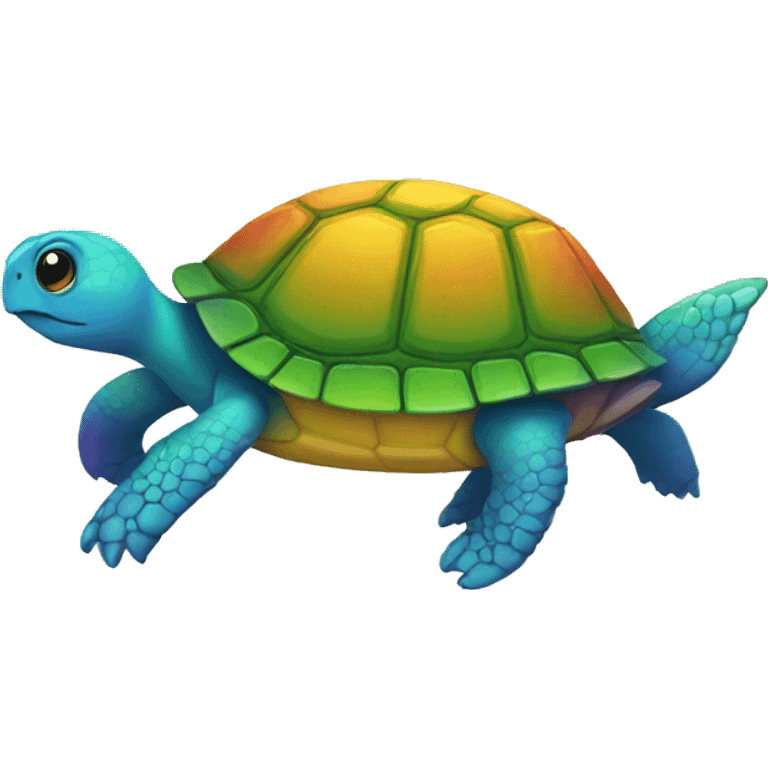 rainbow turtle emoji