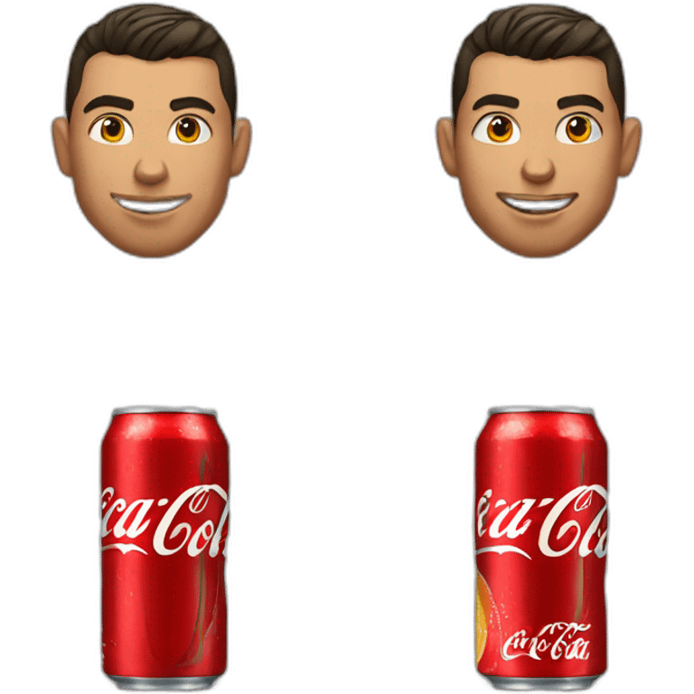 Ronaldo who drink Coca Cola emoji