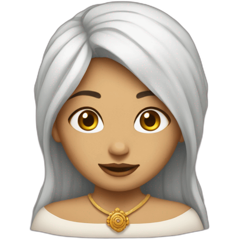 girl with khinkali head emoji