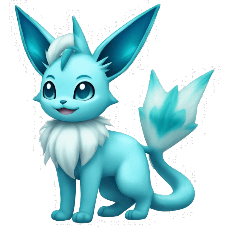 Glaceon-Vaporeon full body emoji