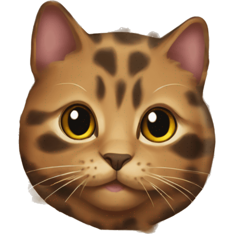 Tortoise shell colored cat small  emoji