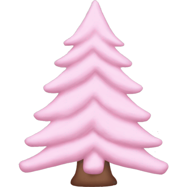 Baby pink aesthetic Christmas tree emoji