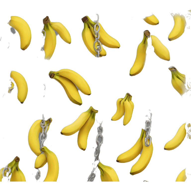 bananas wrapped  in chains emoji