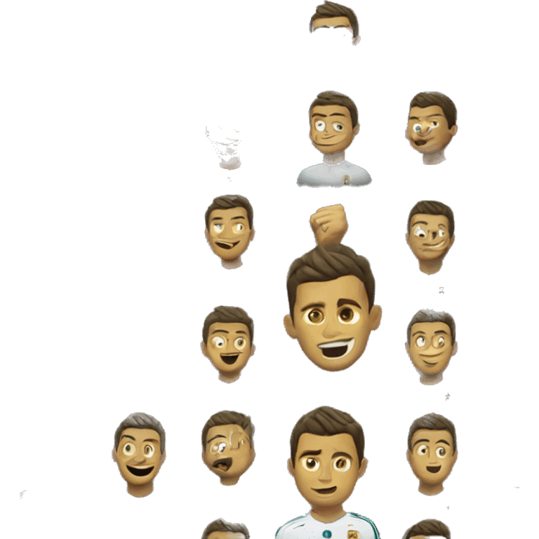 Cristiano Ronaldo celebrando emoji