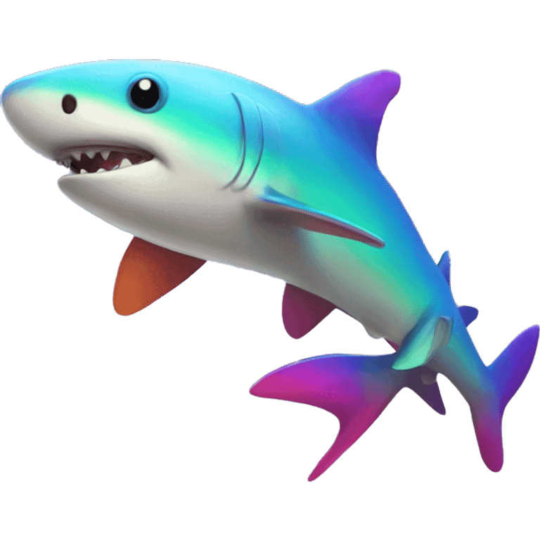 rainbow shark emoji