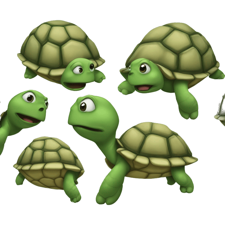 turtle farting emoji