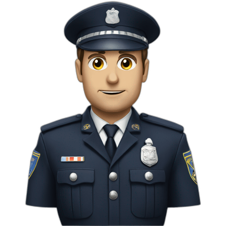 macron police emoji