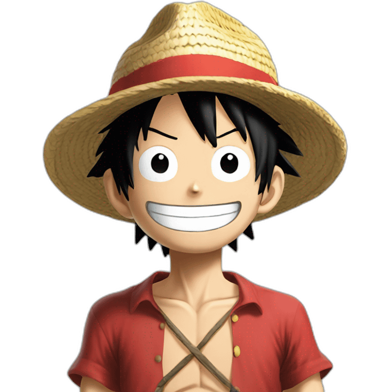 monkey d luffy on real life emoji