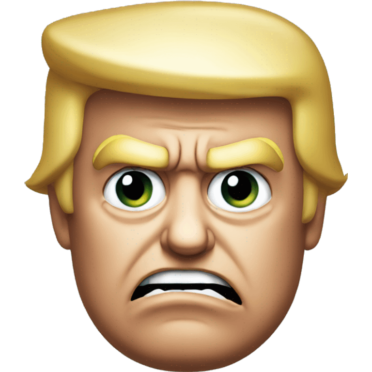 Angry looking trump emoji