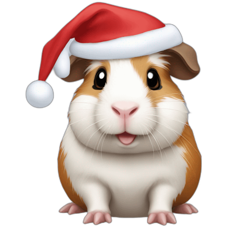 Guinea pig Christmas emoji