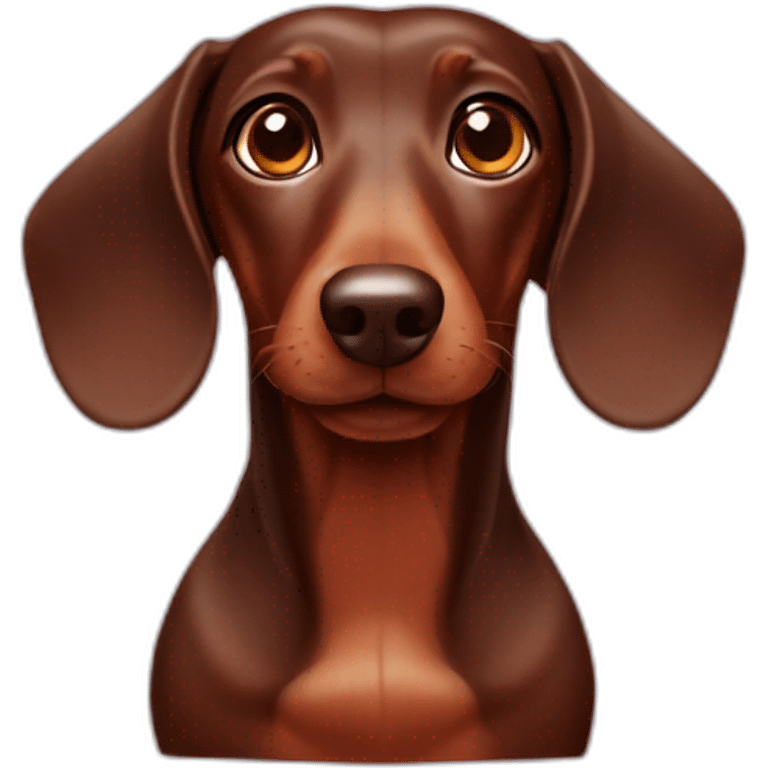 dachshund chocolate emoji