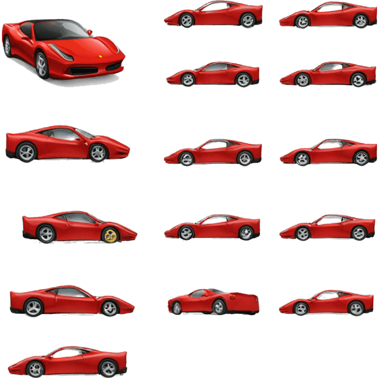 red ferrari emoji