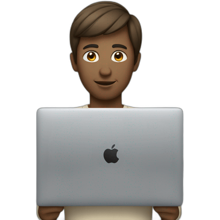 people with macbook emoji