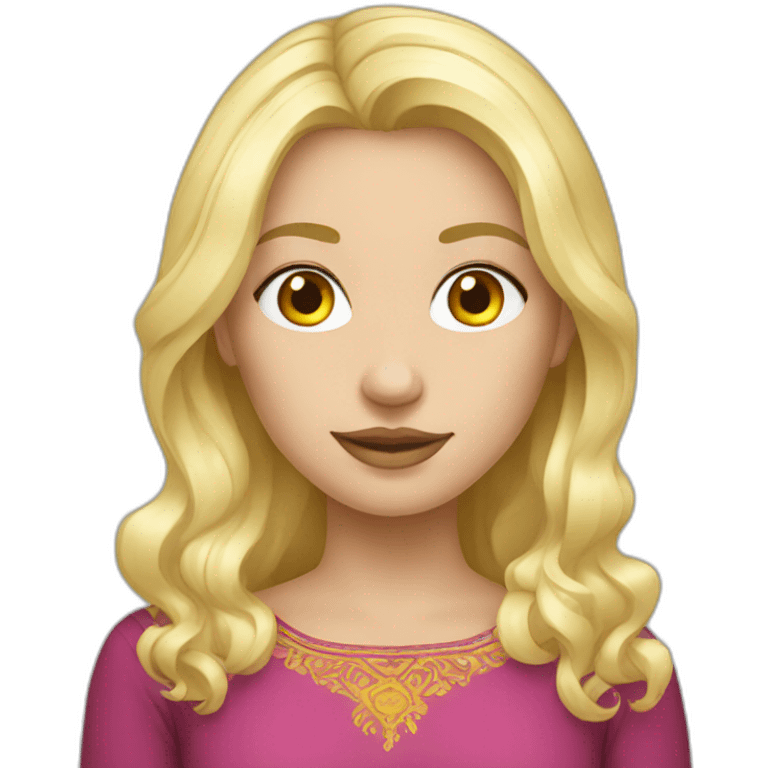 Ukrainian blonde emoji