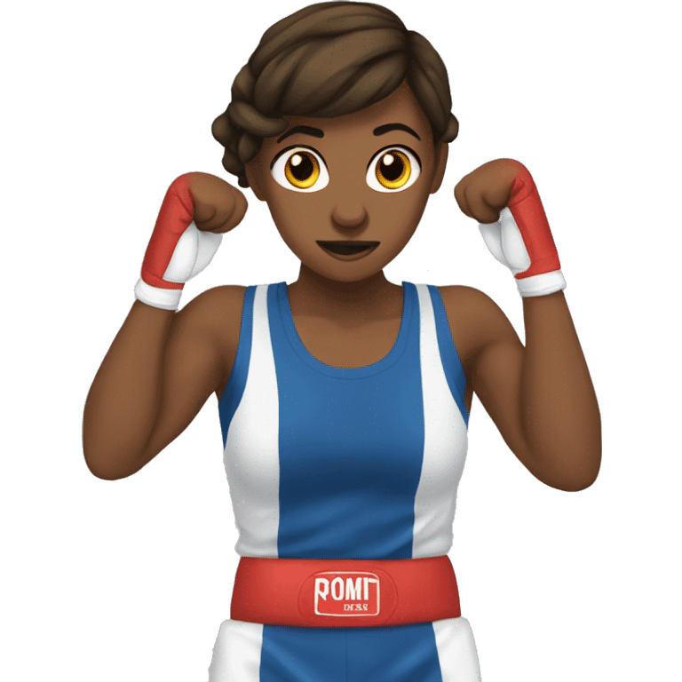 A woman boxer meme emoji