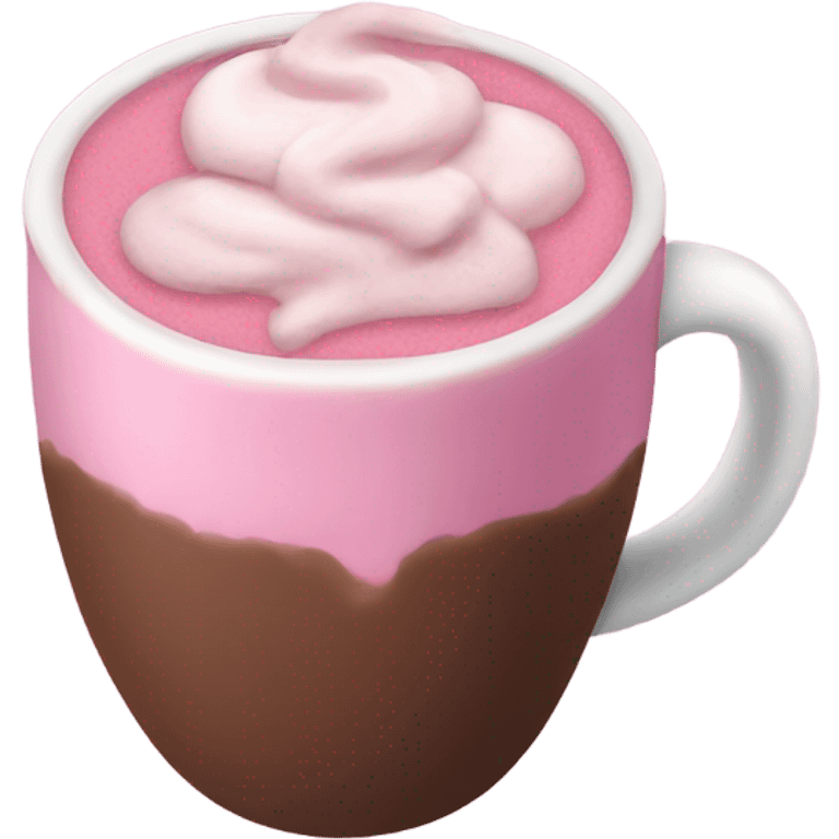 pink hot chocolate emoji