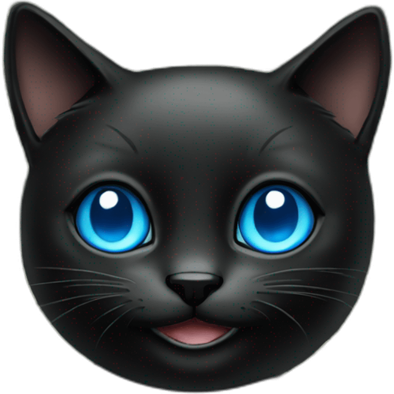 a black cat with blue eyes smiles and holds a lot of dollars emoji