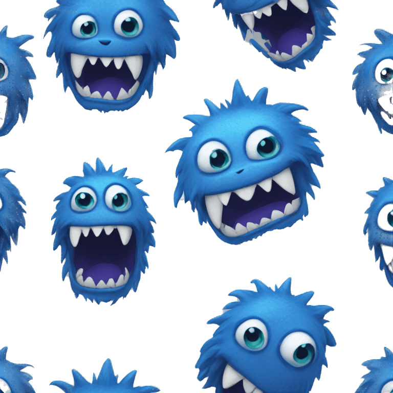 blue monster big teeth emoji