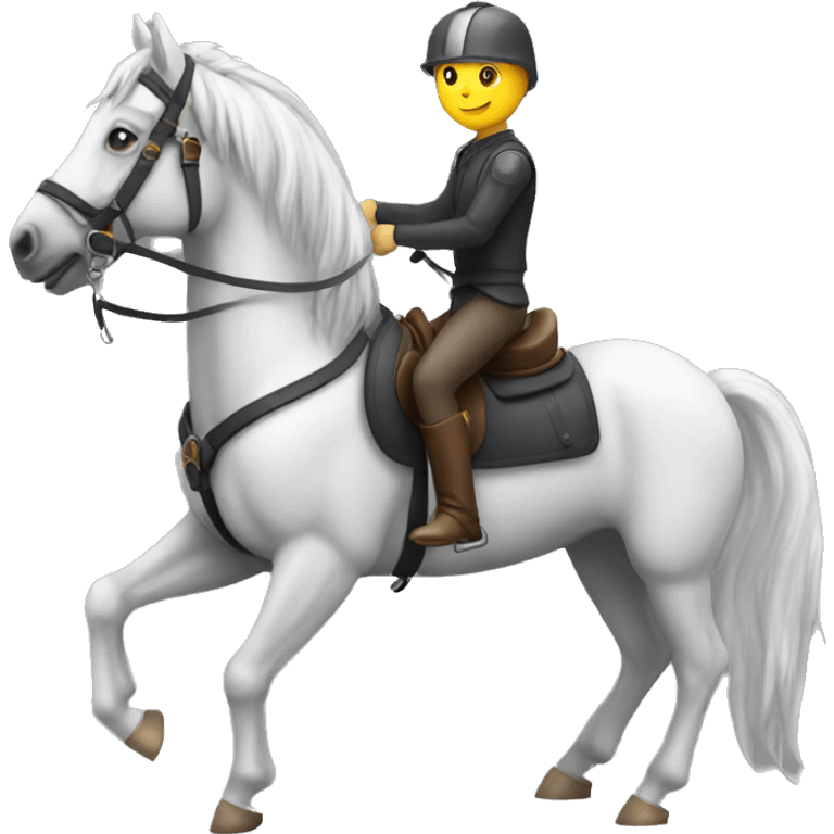 Inoxtag sur un cheval  emoji