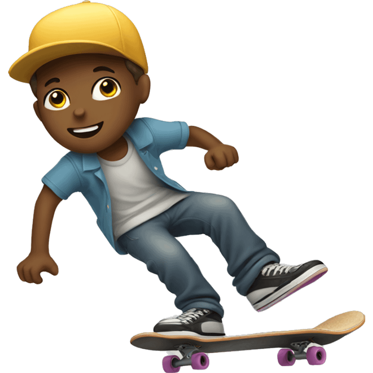 boy on skateboarding  emoji