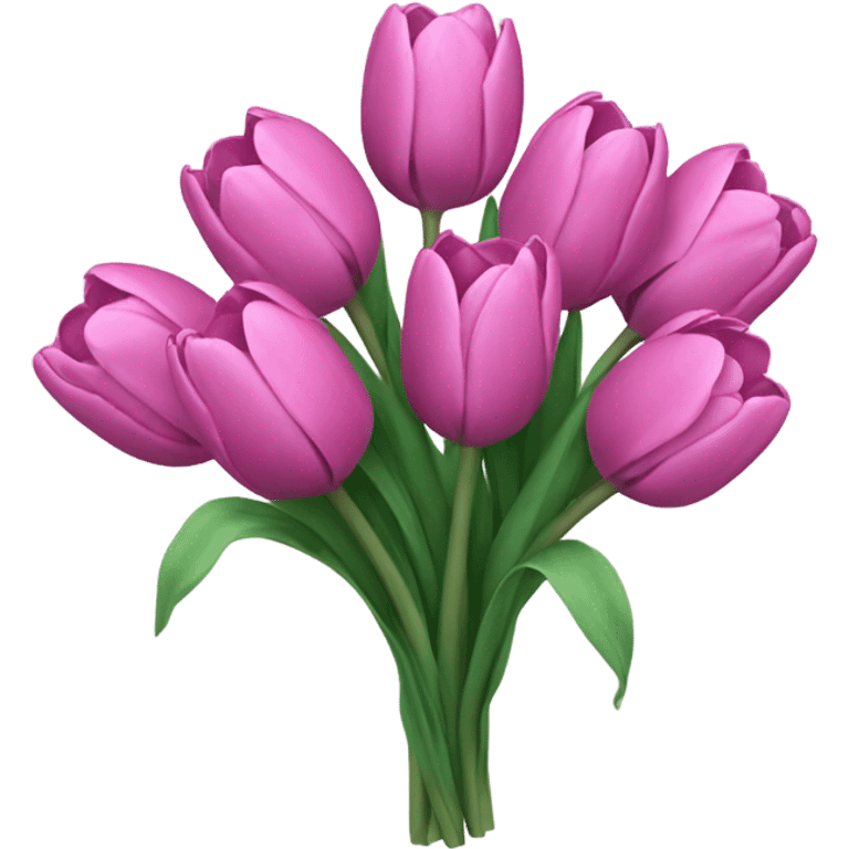 dark pastel tulip bouquet  emoji