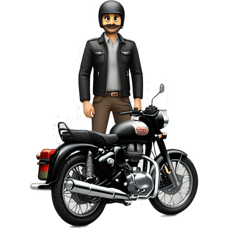 royal enfield classic 350 black emoji