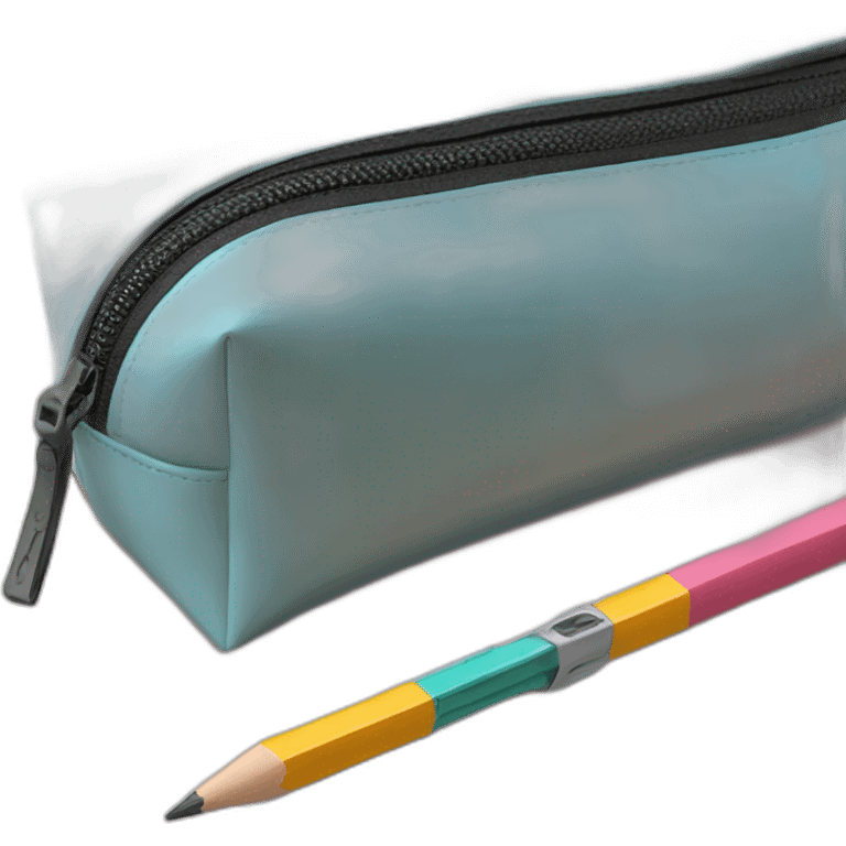 pencil case with zipper emoji