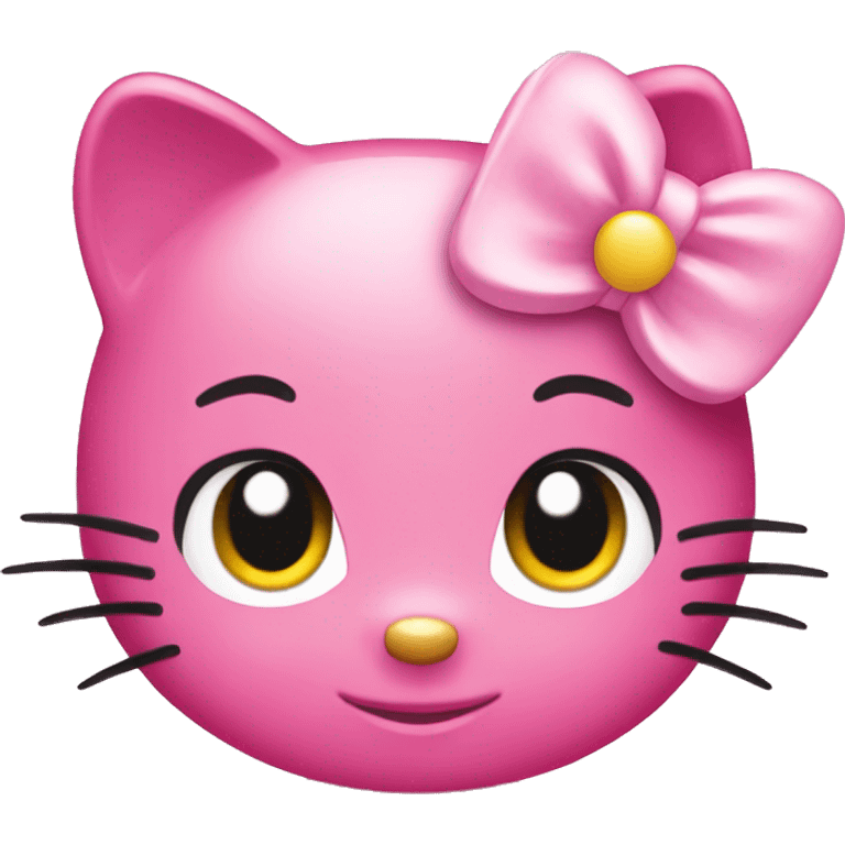 Hello kitty pink emoji