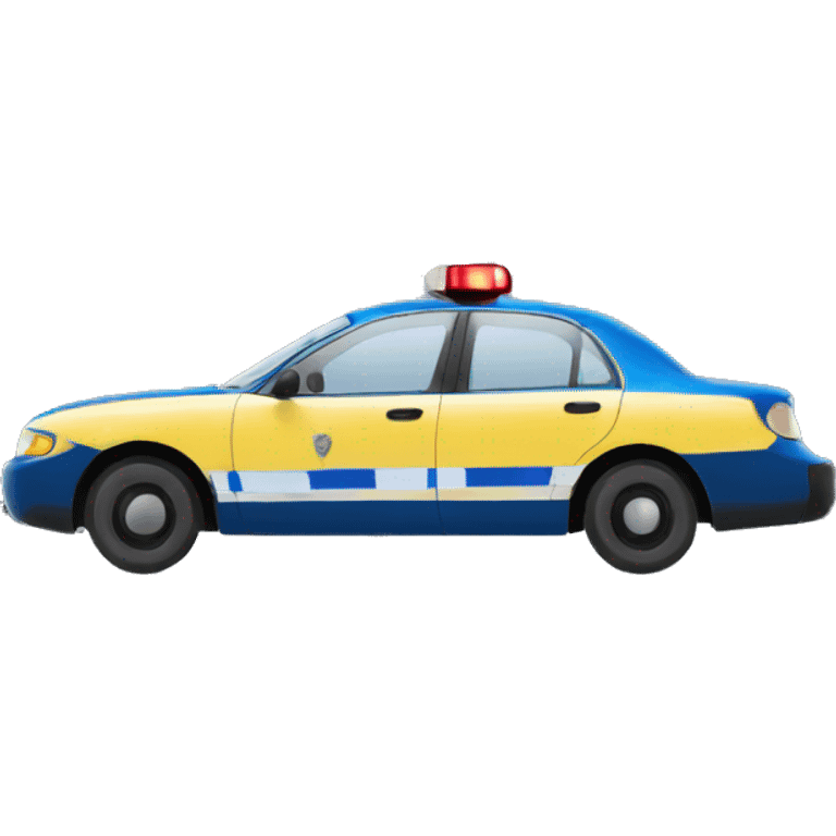 Car with police lights  emoji