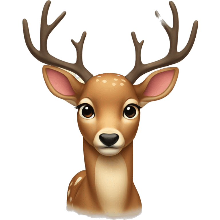 Deer with bow  emoji