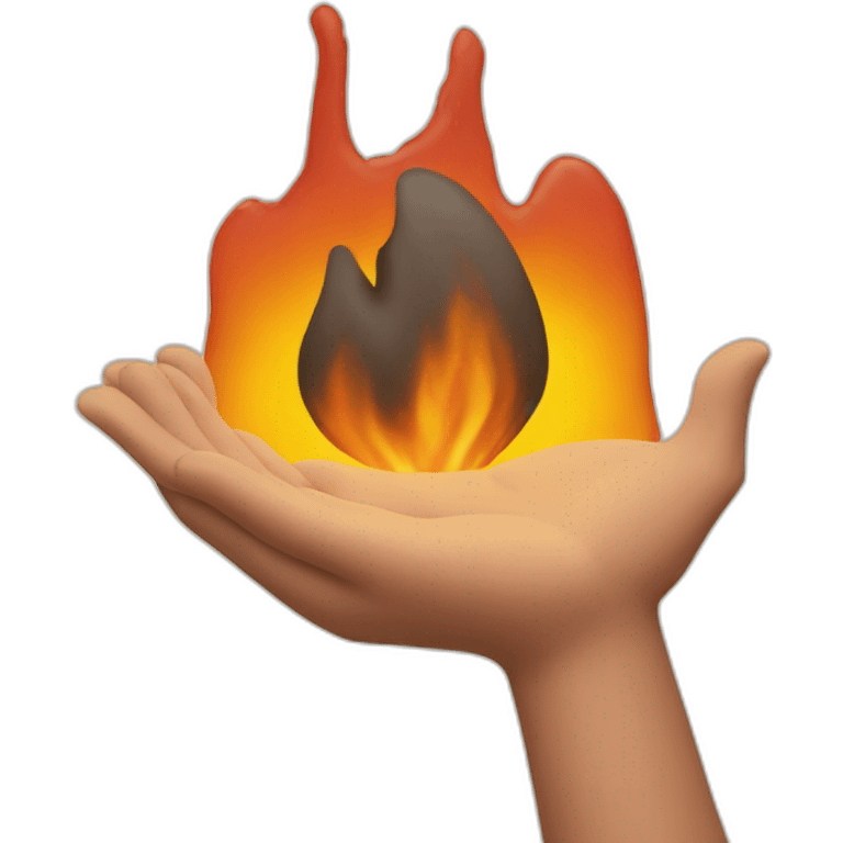 Hearth in hand emoji