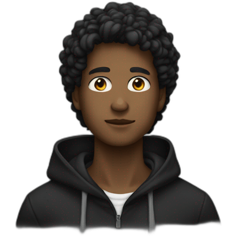 black hoodie neck  emoji