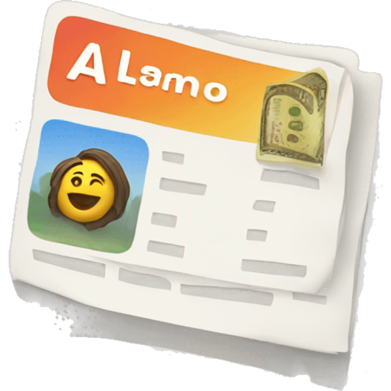 Loan application emoji