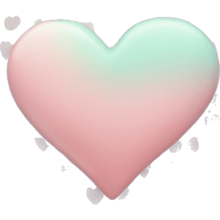 pastel coloured heart emoji