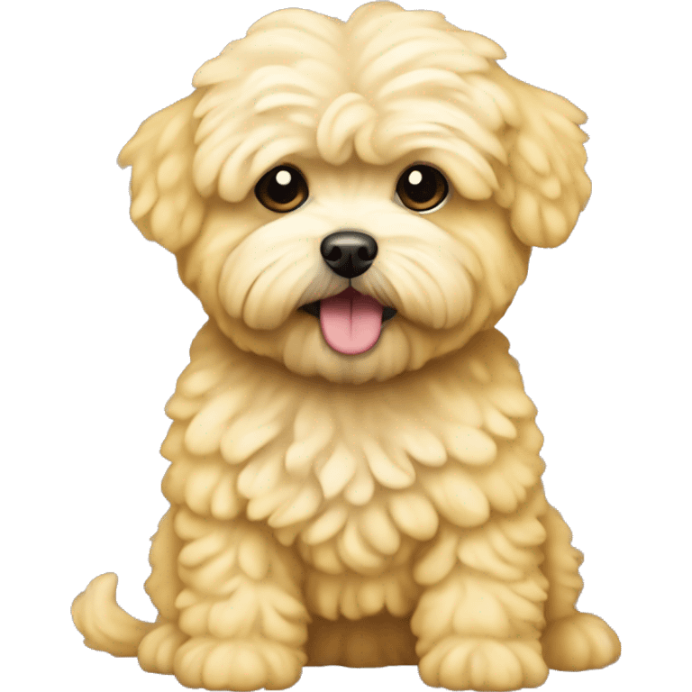 Yellow maltipoo emoji