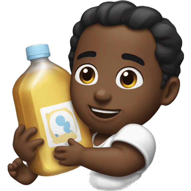 Diddy holding baby oil emoji