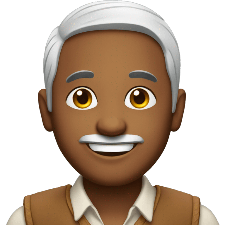 Smiling Indian man emoji