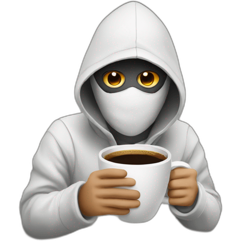 hacker with Coffee  emoji