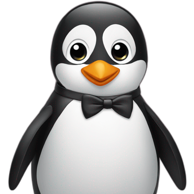 Penguin in tuxedo emoji