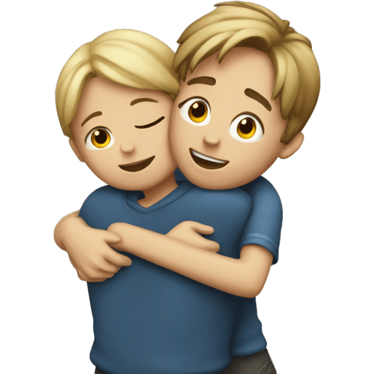 Boy hug girl emoji