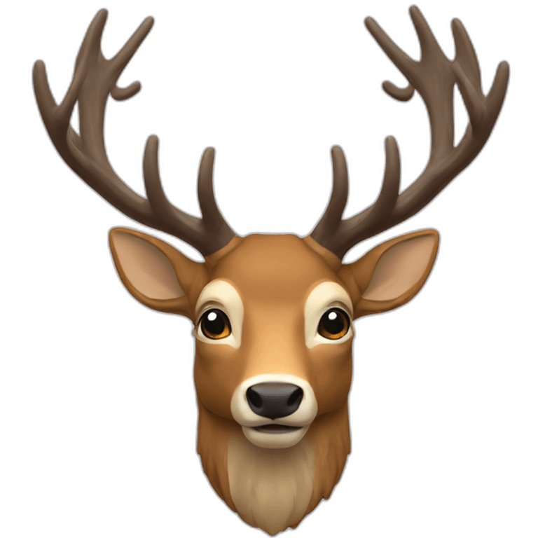 stag head emoji