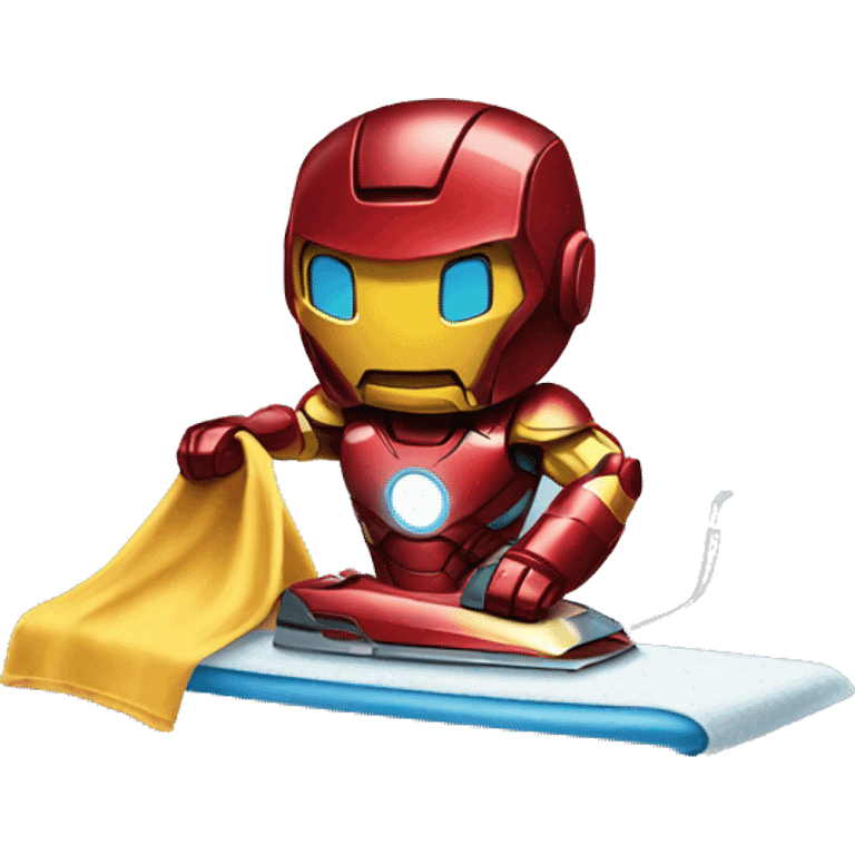 ironman ironing clothes emoji