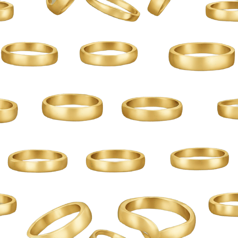 Gold women’s wedding ring emoji