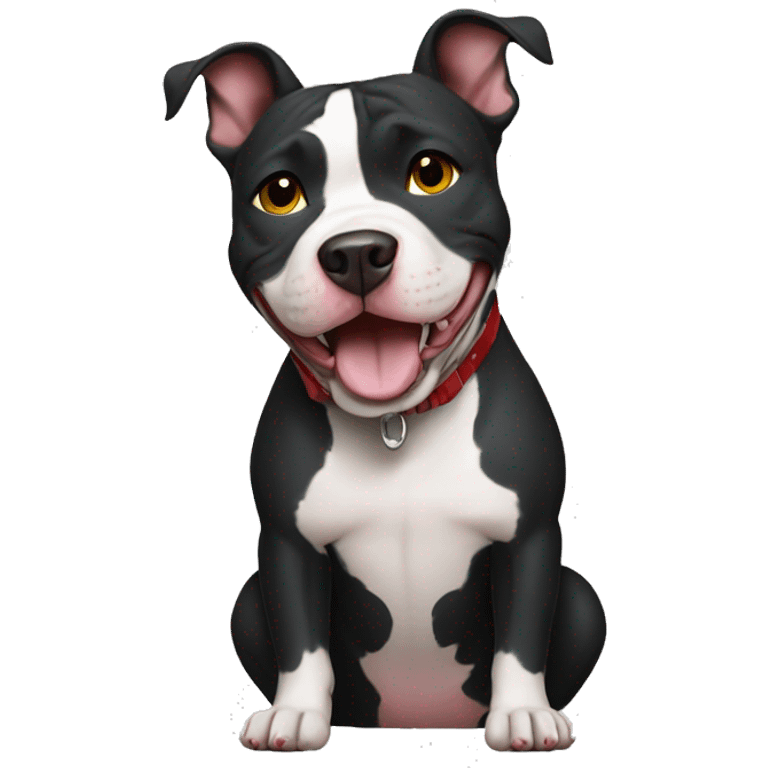 american pitbull happy  emoji