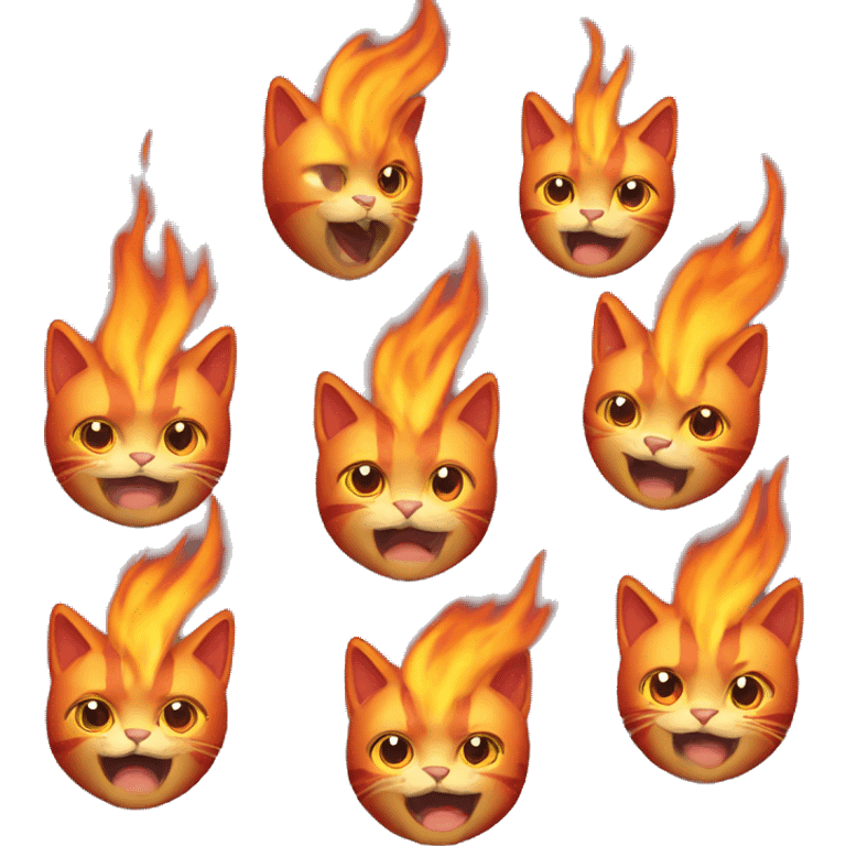 fire cat  emoji