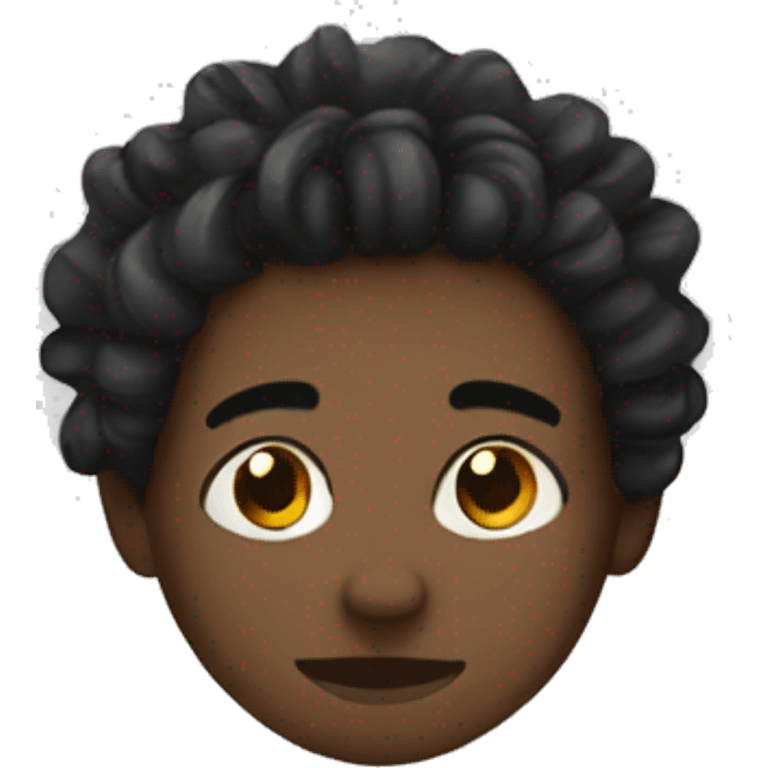 Black boy with dreads emoji